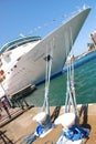 Head of a Cruise Ship Royalty Free Stock Photo