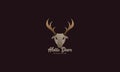 Head deer gradient abstract logo design vector icon symbol illustration Royalty Free Stock Photo