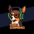 Head Dog Mascot Logo Gaming Vector Royalty Free Stock Photo