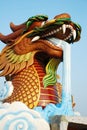 Head Dragon Statue Chinese Style