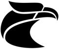 Head Eagle Abstract Black logo unique Royalty Free Stock Photo