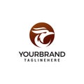 Head eagle logo design concept template Royalty Free Stock Photo