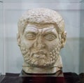 The head of emperor in a museum in Hisarya