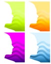 Head Face Silhouette Backgrounds Royalty Free Stock Photo