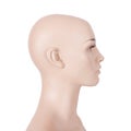 Head of a female mannequin Royalty Free Stock Photo