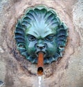 Head fountain in the wall Royalty Free Stock Photo