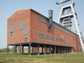 Head-frame and a building in a coal mine Royalty Free Stock Photo