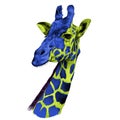 The head of a giraffe sketch Royalty Free Stock Photo