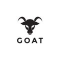 Head goat minimal logo design