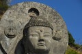 Head and halo of Great Buddha Royalty Free Stock Photo