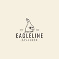 Head java eagle hipster vintage logo