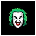 Head Joker mascot logo, Joker logo template