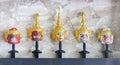 The head of the Khon in the Ramayana on display Royalty Free Stock Photo