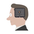 Head labyrinth Royalty Free Stock Photo