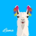 The head Lama with a floral wreath