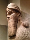 Head of Lamassu in Metropolitan Museum of Art. Royalty Free Stock Photo