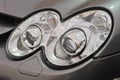 Xenon head light of a sports car Royalty Free Stock Photo