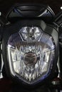 Head light and part of front mask of modern american electric bike