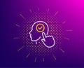 Head line icon. Select user sign. Vector Royalty Free Stock Photo