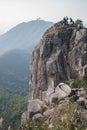 Head of Lion rock Royalty Free Stock Photo