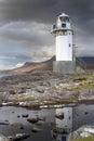 Rhue Lighthouse, Loch Broom near Ullapool in Scotland Royalty Free Stock Photo