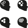 Head Collection, Brain Logo, Psychology Logo, Medicine Logo, People, Faces Logo, Logos Collection