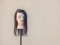 The head of mannequin with hairstyle. Royalty Free Stock Photo