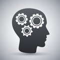 Vector head mechanism icon Royalty Free Stock Photo