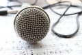 Head microphone Royalty Free Stock Photo