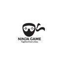 Head ninja game logo design