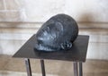 Head by Nino Longobardi in a room of the Castel Del Monte Royalty Free Stock Photo