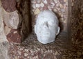 Head by Nino Longobardi in a room of the Castel Del Monte Royalty Free Stock Photo