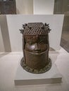 Head of an Oba, Nigeria, Court of Benin, 16th century, brass, Metropolitan, New York Royalty Free Stock Photo