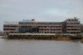 Head office of the van Oord group at the river Nieuwe Maas in Rotterdam in the Netherlands. Royalty Free Stock Photo