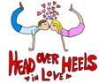 Head Over Heels Couple in Love