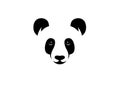 Head panda logo design Royalty Free Stock Photo