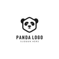 Head panda logo vector design