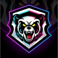 The head of panda mascot. esport logo design Royalty Free Stock Photo