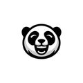 Head panda Vector Logo Design Royalty Free Stock Photo