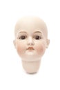 Head of porcelain doll Royalty Free Stock Photo