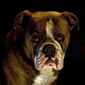 A head portrait of bulldog Royalty Free Stock Photo