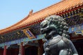 Bronze Chinese guardian lion statue