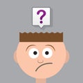 Head Question Mark Royalty Free Stock Photo