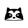 Head raccoon icon