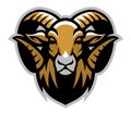 Head of ram mascot Royalty Free Stock Photo