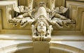 Head sculpture decoration detail on a tenement