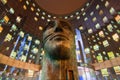 Head sculpture in La Defense, Paris