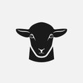 Head of sheep silhouette Royalty Free Stock Photo