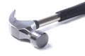 Head of a shiny new steel claw hammer Royalty Free Stock Photo