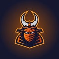 Head of Shogun Sports Logo Concept Illustration